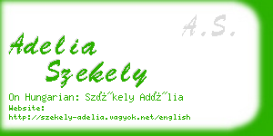 adelia szekely business card